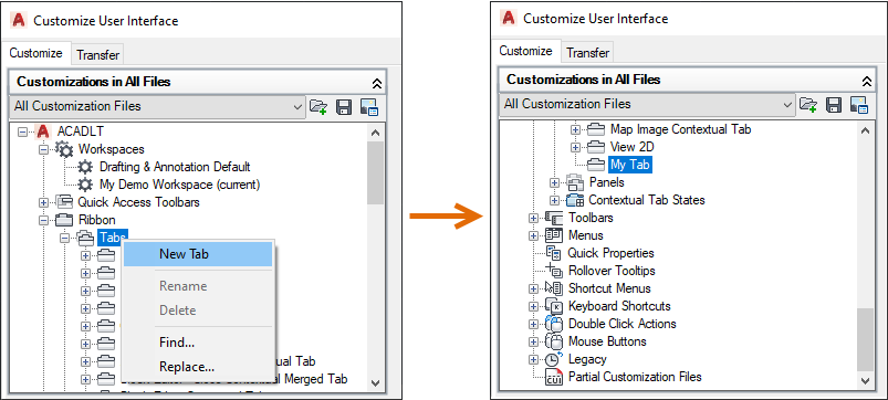 How to Create a New Ribbon Tab