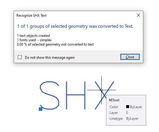 SHX MText AutoCAD