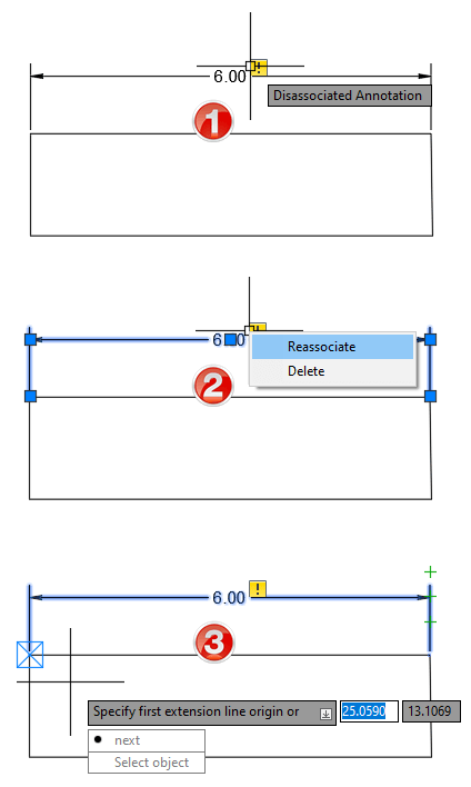 Annotation Monitor associate AutoCAD