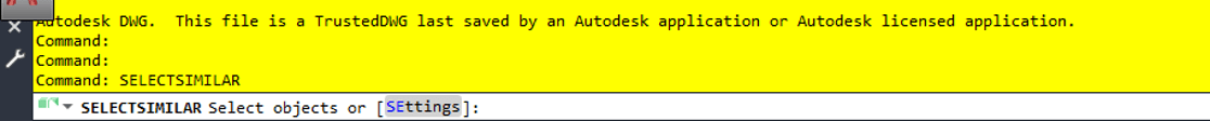 SELECSIMILIAR AutoCAD