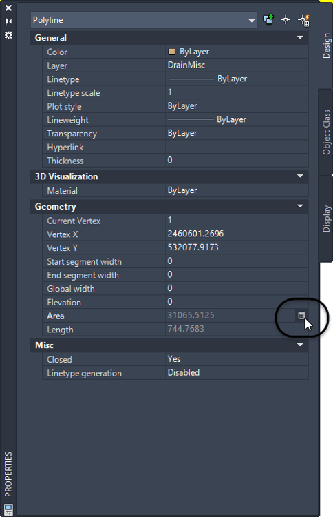 AutoCAD calculator