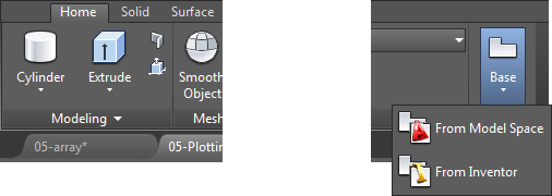 view base AutoCAD solid plotting