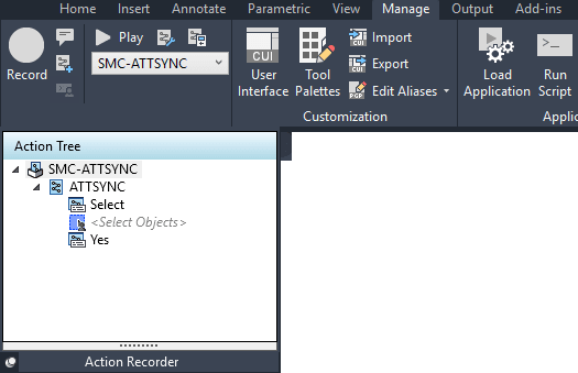 ATTSYNC command AutoCAD