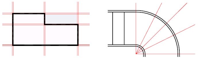 construction lines in AutoCAD