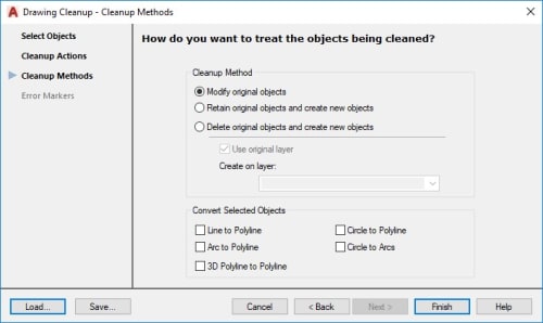 Clean up methods AutoCAD