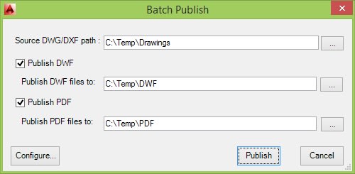 JTB Batch Publish AutoCAD