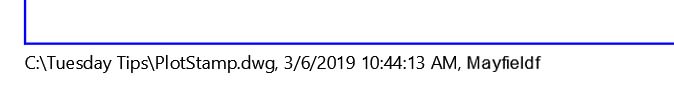 plot stamp AutoCAD