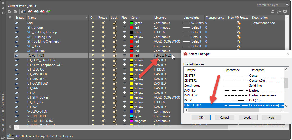 Layer Properties Manager AutoCAD