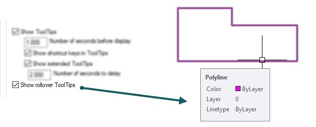 AutoCAD ToolTips