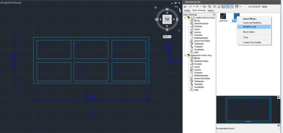 Redefining Blocks With AutoCAD DesignCenter