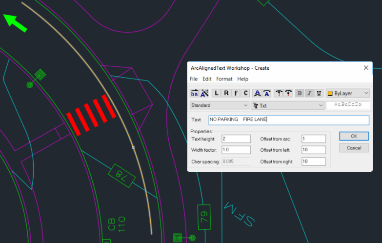 AutoCAD ARCTEXT Express Tool