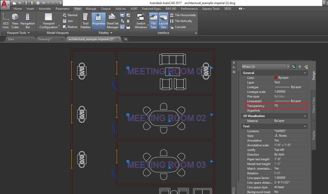 Object and Layer Transparency: Transparency Value