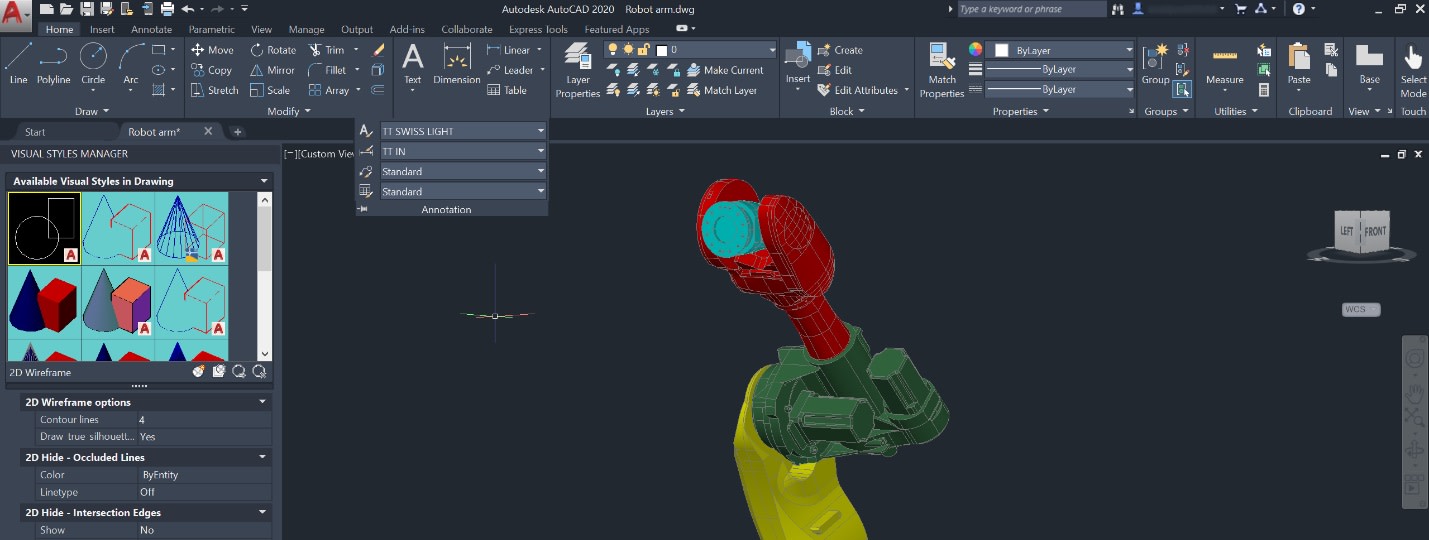 AutoCAD 2020 dark theme