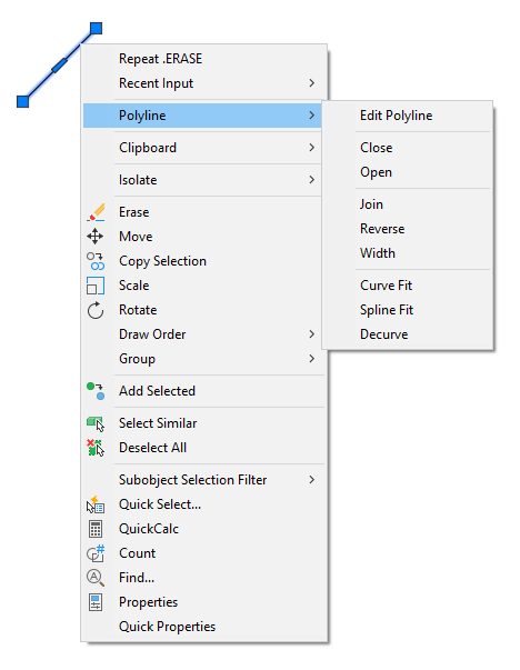 Contextual Popup Menu AutoCAD