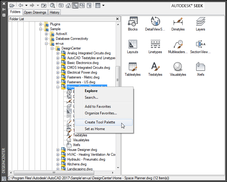 AutoCAD tool palette creation. AutoCAD Tuesday Tips.