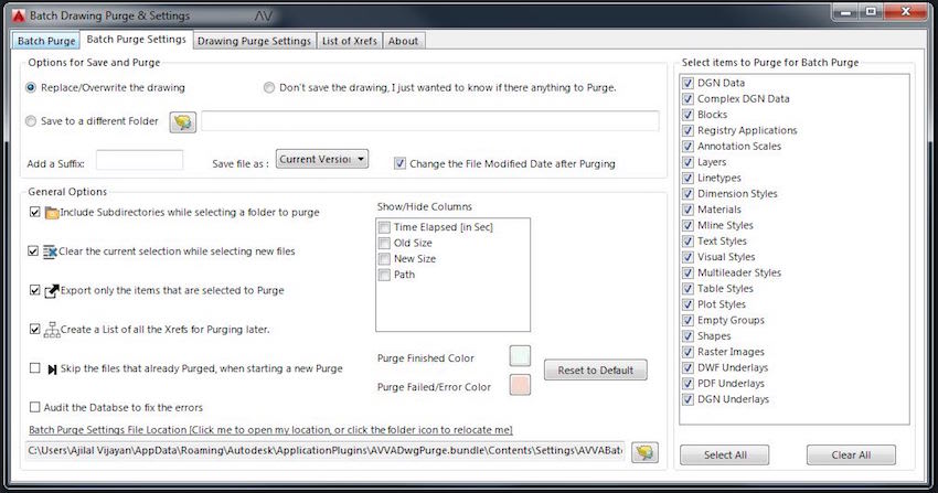 AutoCAD Drawing Purge. Updated AutoCAD 2017 apps