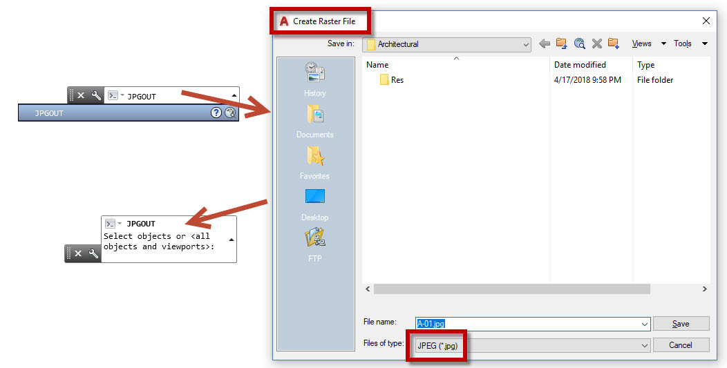 Raster tips AutoCAD